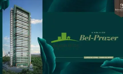 Apartamento de Luxo à Venda no Belvedere Hill, Caminho das Árvores, 210m², 4 Suítes, Gabinete, Varanda Gourmet, 4 Vagas, Nascente, R$ 3.200.000,00