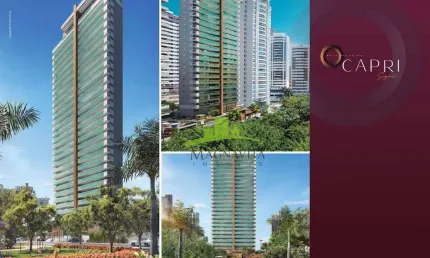 Apartamento à venda no Capri Prime Residences, Loteamento Aquarius, Salvador: 222m², 4 suítes, varanda gourmet, 4 vagas, infraestrutura completa