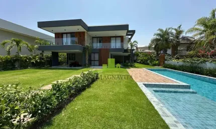 Casa de luxo à venda no Condomínio Busca Ville em Camaçari, 5 suítes, piscina privativa e área gourmet - Busca Vida