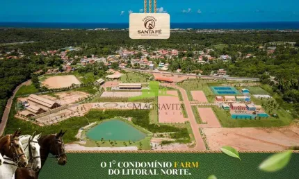 Terreno de 900 m² à venda no Condomínio Fazenda Santa Fé, Litoral Norte | Condomínio Estilo Fazenda | 900m² | Lazer Completo | R$ 360.000