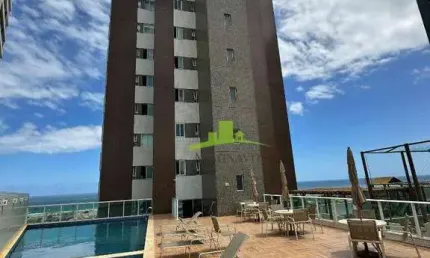 Apartamento de luxo à venda em Patamares no Colina A | 3 suítes | 142m² | Nascente total com vista mar frontal | Varanda gourmet | R$ 1.700.000