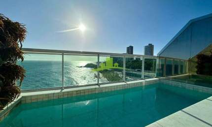 Cobertura 2 suítes, 120m, mobiliada, decorada, vista mar, automação, Costa España, 2 vagas de garagem, piscina, varanda gourmet, R$ 2.600.000,00