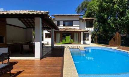 Casa de alto padrão à venda no Quintas de Sauípe Laguna, 370m², 4 suítes, porteira fechada, R$ 1.950.000,00