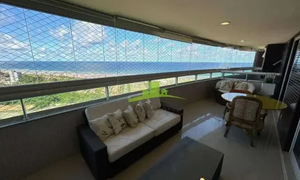 Apartamento à Venda, Colina A - Patamares, Porteira Fehada, 207m², 4 Suítes, Vista Mar Definitiva, Nascente, Andar Alto, 3 Vagas, Lazer Completo!
