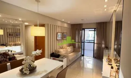 Apartamento à Venda no Orchestra Canela, Salvador, 76m², 2 Quartos, 1 Suíte, Varanda Ampla, Mobiliado, Infraestrutura Completa, R$ 735.000,00