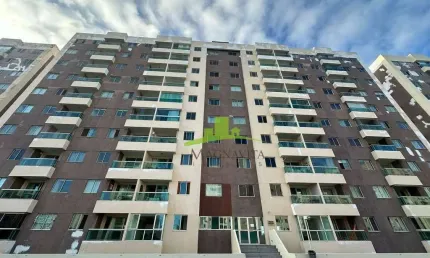 Apartamento à Venda no Condomínio Torres do Atlântico, 56m², 2/4, 1 Suíte, Varanda, Infraestrutura Completa. Excelente localização. Lauro de Freitas