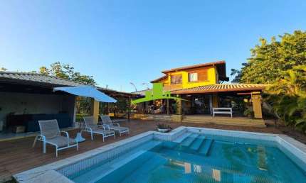RESERVA IMBASSAÍ. Casa de Praia à Venda no Alto das Bromélias, 350m², 4 Suítes, Piscina Privativa, Área Gourmet, Lote 1.700m². Esquina, Mobiliada!
