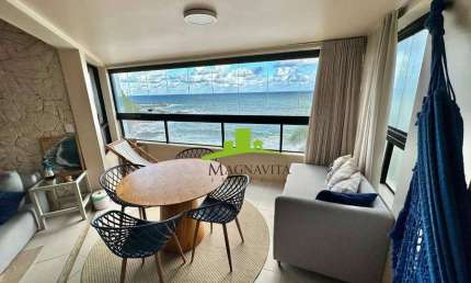 Terrazzo Rio Vermelho. Apartamento à Venda no Rio Vermelho, 2 Quartos, 1 Suíte, 61m², Vista Mar Frontal, Porteira Fechada, Acesso Direto à Praia