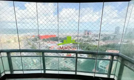 Patamares. Apartamento Alto Padrão à Venda no Mansão Baía de Santorini, 146m², 3 Suítes com Varanda, Vista Mar, Varanda Gourmet, 3 Vagas. R$ 1.250.000