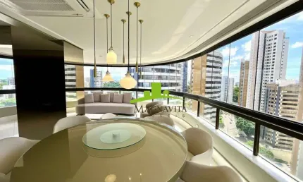 Horto Florestal. Apartamento Alto Padrão à Venda Palazzo Castel Roseto, 281m², 3 Suítes (4ª reversível), Porteira Fechada, 4 Vagas. Projeto Exclusivo!