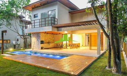 Fazenda Praia do Forte, Casa Nova Alto Padrão à Venda em Açu da Torre, 220m², 4 Suítes, Piscina Hidromassagem. Espaço Gourmet. Conforto e Sofisticação