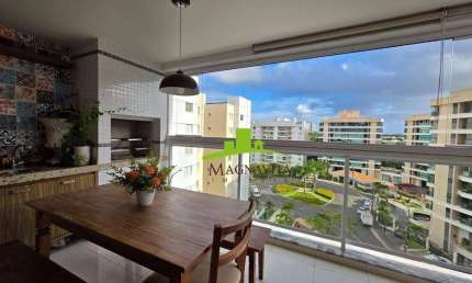 Reserva Alphaville. Apartamento à Venda no Alphaville 1, 132m², 4 Quartos, 2 Suítes, Escritório, Varanda gourmet, 2 Vagas. Infraestrutura Completa