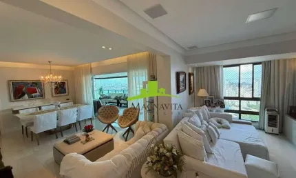 Mansão Grazia. Apartamento Alto Luxo à Venda na Graça, 185m², 4 Suítes, Vista Mar Panorâmica, Nascente, 3 Vagas, Andar Alto. Alto Padrão. Conforto!