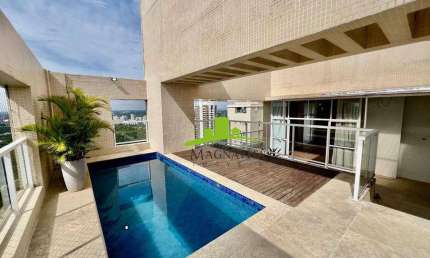 Greenville Platno. Cobertura Alto Padrão à venda com 221m², 3/4, 2 suítes, Vista Mar e Bosque, Piscina Privativa e 4 vagas de garagem. Lazer completo!