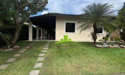 Casa térrea à venda no Condomínio Maanaim, Abrantes, 97m², 3/4 com suíte, Varanda, Energia Solar, Poço artesiano, 2 vagas. Lazer completo e Área verde