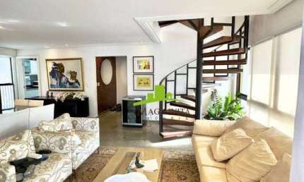 Mansão Barão de Loreto. Cobertura Duplex à Venda na Graça, 315m². Piscina Privativa, Vista Mar, Mobiliada, Alto Padrão. 4 Vagas. Única e Exclusiva!