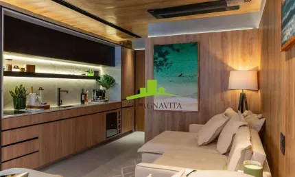 Alive Corredor da Vitória. Studio à venda, Vista Mar, 25,30m², Varanda, Porteira Fechada, 1 vaga, Infraestrutura Completa: Piscina Rooftop, Academia