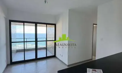 Ocean House Jaguaribe. Apartamento à Venda, 59m², 2 Quartos, Suíte, Varanda, Vista Mar, Andar Altíssimo, Nascente Total, Infraestrutura Completa
