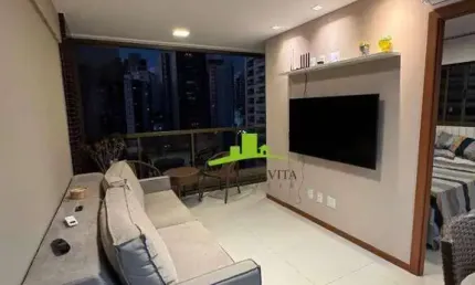Graça Prime Residence. Apartamento 1 Quarto à Venda, 37,78m², Alto Luxo, Nascente, MOBILIADO, Varanda, Vista Livre. Excelente Localização. Salvador