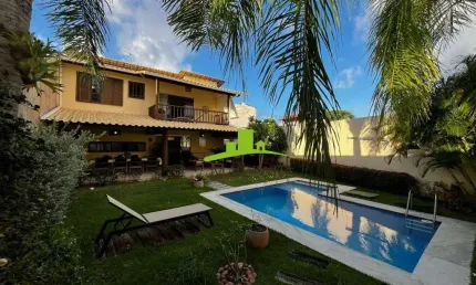 Vilas do atlântico. casa à venda 280m², 3 suítes, piscina, varanda gourmet, energia solar, alameda fechada, alto padrão, oportunidade única!
