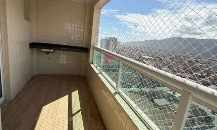 Apartamento novo com sacada gourmet e lazer completo a 30m da praia