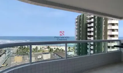 Apartamento 02 dormitórios, 01 suíte com vista mar incrível no bairro caiçara