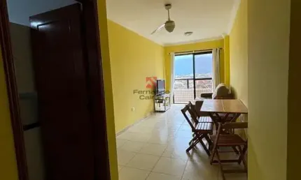 Apartamento frente mar com 1 suíte e lazer na cobertura – caiçara, praia grande