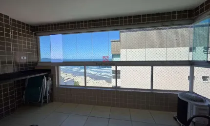 Apartamento semi novo 2 dorm 1 suíte sacada gourmet e vista mar no bairro mirim