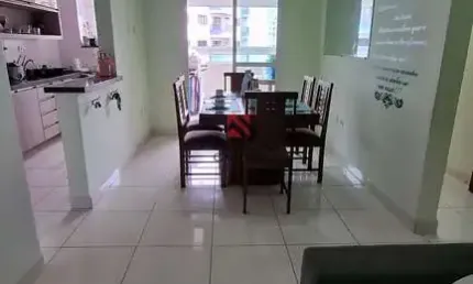Apartamento mobiliado com sacada e vista mar – 2 dorms 1 suíte - mirim