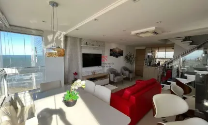 Cobertura duplex 03 suítes, 2 vagas 2 lavabos - prédio frente mar no caiçara
