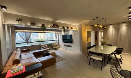 Amplo Apartamento Mobiliado com 3 Quartos na Pituba – 138m²