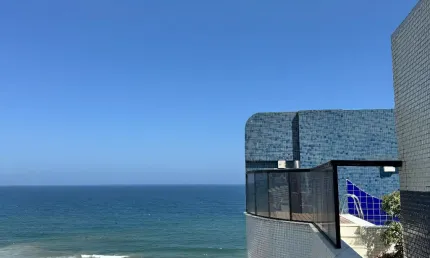 Cobertura duplex vista mar bahia suite, 2 suítes - alto padrão