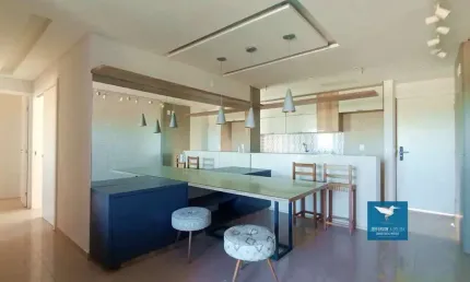 Apartamento com Móveis Projetados, Lazer Completo, Localização Privilegiada em Eusébio, Varanda Gourmet, Nascente, 77m2, 03 Quartos, 02 Vagas Cobertas