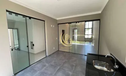 linda casa térrea nova em condomínio ( excelente acabamento ) com 03 dormitórios sendo 01 suíte com closet , sala  02 ambientes pé direito duplo