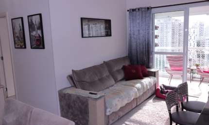 Apartamento com varanda a venda/permuta com toda mobília - porteira fechada na Barra Funda