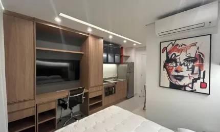 Apartamento GARDEN MOBILIADO COM SACADA/VARANDA para venda/permuta na República