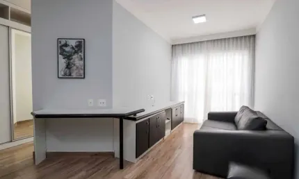 Apartamento mobiliado e com sacada para locação na barra funda