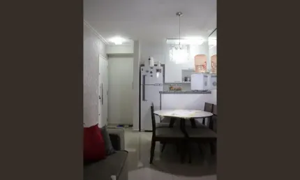 Apartamento de 51m² com 02 dormitórios, sala, cozinha, sala de jantar, 01 banheiro (com ventilação natural)