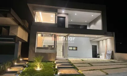 Linda casa em condomínio à venda em caçapava-sp, residencial colinas! 3 quartos, 1 suíte, 3 salas, 4 banheiros, 4 vagas de garagem, 190m²!