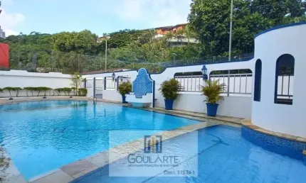 Apartamento padrão com sacada, 3 dormitórios climatizados, lazer completo no condomínio, lado praia Enseada-Guarujá/SP.