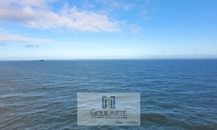 Apartamento alto padrão com sacada gourmet e vista total para o mar, 3 suítes climatizadas, lazer completo no condomínio, PITANGUEIRAS - Guarujá/SP.