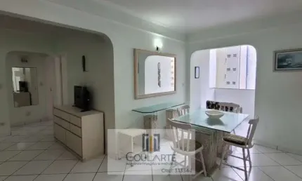 Apartamento padrão com 2 dormitórios sendo 1 suíte, à menos de 100 metros do mar, pitangueiras-guarujá/sp
