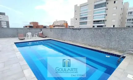 Apartamento alto padrão com acesso a sacada vista parcial mar, 3 dormitórios sendo 1 suíte climatizada, lazer no condomínio - ASTÚRIAS - Guarujá/SP