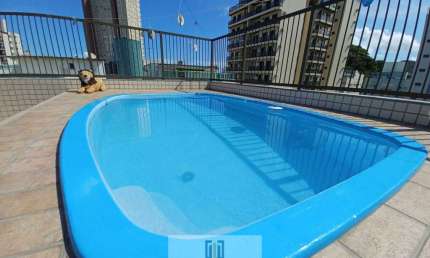 Cobertura penthouse, 4 dormitórios sendo 4 suítes, com piscina e churrasqueira, lado praia Enseada-Guarujá/SP.