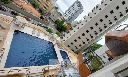 Apartamento alto padreão,3 dormitórios sendo 2 suítes ,lazer no condomínio e sacada vista parcial do mar na praia do TOMBO-Guarujá/SP.