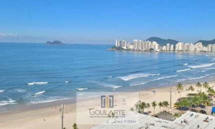 Apartamento frente mar, 3 suítes climatizadas, lazer no condomínio, *vista total mar* - PITANGUEIRAS - Guarujá/SP.