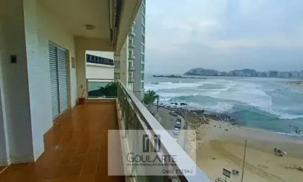 Apartamento alto padrão com vista total para o mar na praia da Pitangueiras-Guarujá/SP.