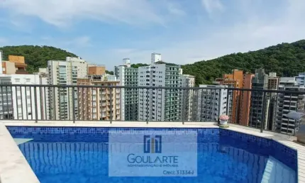 Cobertura com 3 suítes na praia da Pitangueiras-Guarujá/SP
