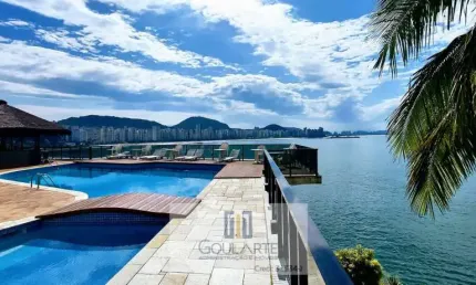Cobertura Penthouse com 3 suítes,lazer na cobertura e condomínio ,vista total do mar, ASTÚRIAS-Guarujá/SP