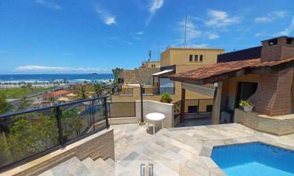 Apartamento cobertura duplex, terraço vista lateral do mar, 2 dormitórios sendo 1 suíte, piscina e churrasqueira, lazer completo no condomínio, lado praia na  Enseada-Guarujá/SP.